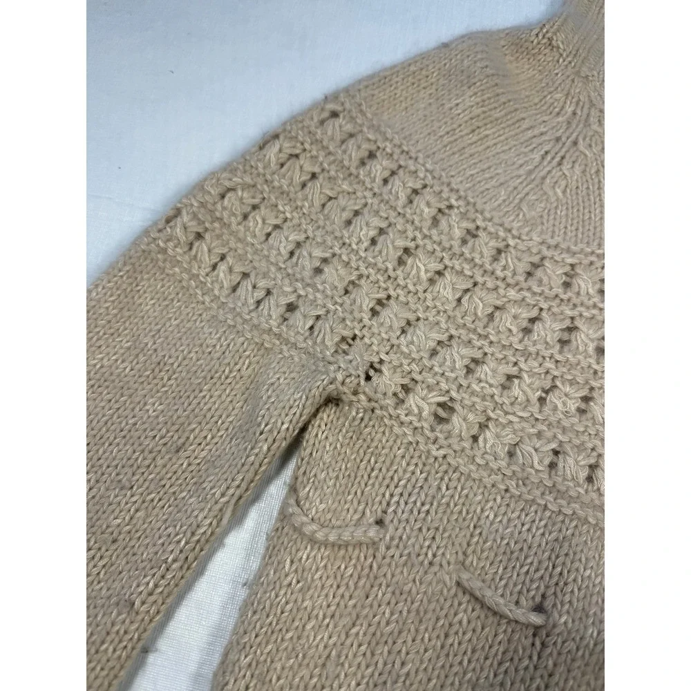 5/48 Saks‎ Fifth Ave Angora Rabbit Hair Silk Blend Turtleneck Sweater Size M